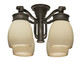 Casablanca - 99087 - Four Light Fan Light Kit - Light Kit - Aged Bronze