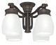 Casablanca - 99090 - Four Light Fan Light Kit - Light Kit - Brushed Cocoa