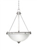 Toltec Lighting - 322-AS-463 - Three Light Pendant - Uptowne - Aged Silver