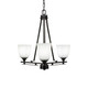 Toltec Lighting - 323-DG-460 - Three Light Chandelier - Uptowne - Dark Granite