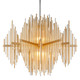 Corbett Lighting - 238-43-GL/SS - Two Light Chandelier - Theory - Gold Leaf/Stainless Steel