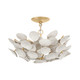 Corbett Lighting - 356-21-VGL - Three Light Semi Flush Mount - Aimi - Vintage Gold Leaf