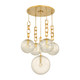 Corbett Lighting - 374-38-VB - Five Light Chandelier - Nessa - Vintage Brass