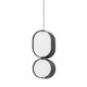 Corbett Lighting - 393-02-SBK/SS - Two Light Pendant - Opal - Soft Black With Stainless Steel