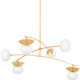 Corbett Lighting - 451-57-VGL - Six Light Chandelier - Ceylon - Vintage Gold Leaf
