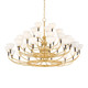 Corbett Lighting - 489-49-VB/BRZ - LED Chandelier - Brahma - Vintage Brass