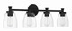 Craftmade - 12730FB4 - Four Light Vanity - Henning - Flat Black