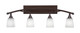 Toltec Lighting - 174-BRZ-460 - Four Light Bath Bar - Bow - Bronze