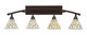 Toltec Lighting - 174-BRZ-9115 - Four Light Bath Bar - Bow - Bronze