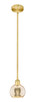 Innovations - 616-1S-SG-G128-6 - One Light Mini Pendant - Edison - Satin Gold