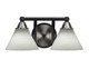 Toltec Lighting - 3422-MBBN-312 - Two Light Bath Bar - Paramount - Matte Black & Brushed Nickel