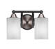 Toltec Lighting - 3422-MBBN-531 - Two Light Bath Bar - Paramount - Matte Black & Brushed Nickel