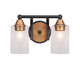 Toltec Lighting - 3422-MBBR-300 - Two Light Bath Bar - Paramount - Matte Black & Brass