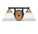 Toltec Lighting - 3422-MBBR-311 - Two Light Bath Bar - Paramount - Matte Black & Brass