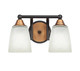 Toltec Lighting - 3422-MBBR-460 - Two Light Bath Bar - Paramount - Matte Black & Brass