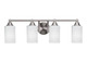 Toltec Lighting - 3424-BN-4061 - Four Light Bath Bar - Paramount - Brushed Nickel