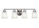 Toltec Lighting - 3424-BN-460 - Four Light Bath Bar - Paramount - Brushed Nickel