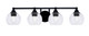Toltec Lighting - 3424-MB-4100 - Four Light Bath Bar - Paramount - Matte Black