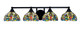 Toltec Lighting - 3424-MB-9905 - Four Light Bath Bar - Paramount - Matte Black