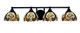 Toltec Lighting - 3424-MB-9945 - Four Light Bath Bar - Paramount - Matte Black
