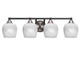 Toltec Lighting - 3424-MBBN-4811 - Four Light Bath Bar - Paramount - Matte Black & Brushed Nickel