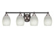Toltec Lighting - 3424-MBBN-615 - Four Light Bath Bar - Paramount - Matte Black & Brushed Nickel