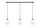 Toltec Lighting - 36-BN-310 - Three Light Linear Pendalier - Stem - Brushed Nickel