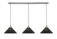 Toltec Lighting - 36-BN-4009 - Three Light Linear Pendalier - Stem - Brushed Nickel
