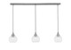 Toltec Lighting - 36-BN-4100 - Three Light Linear Pendalier - Stem - Brushed Nickel