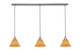 Toltec Lighting - 36-BN-454 - Three Light Mini Pendant - Any - Brushed Nickel