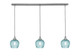 Toltec Lighting - 36-BN-4605 - Three Light Linear Pendalier - Stem - Brushed Nickel