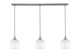 Toltec Lighting - 36-BN-4811 - Three Light Linear Pendalier - Stem - Brushed Nickel