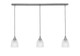 Toltec Lighting - 36-BN-500 - Three Light Linear Pendalier - Stem - Brushed Nickel