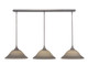 Toltec Lighting - 36-BN-604 - Three Light Linear Pendalier - Any - Brushed Nickel