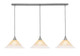 Toltec Lighting - 36-BN-700 - Three Light Linear Pendalier - Any - Brushed Nickel