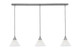 Toltec Lighting - 36-BN-7145 - Three Light Linear Pendalier - Any - Brushed Nickel