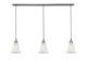 Toltec Lighting - 36-BN-721 - Three Light Linear Pendalier - Any - Brushed Nickel