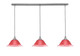 Toltec Lighting - 36-BN-736 - Three Light Mini Pendant - Any - Brushed Nickel