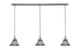 Toltec Lighting - 36-BN-9105 - Three Light Linear Pendalier - Any - Brushed Nickel