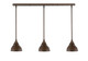 Toltec Lighting - 36-BRZ-427 - Three Light Mini Pendant - Any - Bronze