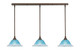 Toltec Lighting - 36-BRZ-438 - Three Light Mini Pendant - Any - Bronze
