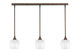 Toltec Lighting - 36-BRZ-4811 - Three Light Linear Pendalier - Stem - Bronze