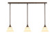Toltec Lighting - 36-BRZ-508 - Three Light Linear Pendalier - Any - Bronze