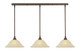Toltec Lighting - 36-BRZ-523 - Three Light Mini Pendant - Any - Bronze