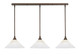 Toltec Lighting - 36-BRZ-702 - Three Light Linear Pendalier - Any - Bronze
