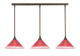 Toltec Lighting - 36-BRZ-706 - Three Light Linear Pendalier - Any - Bronze