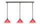 Toltec Lighting - 36-BRZ-736 - Three Light Linear Pendalier - Any - Bronze