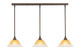 Toltec Lighting - 36-BRZ-773 - Three Light Linear Pendalier - Any - Bronze