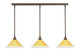 Toltec Lighting - 36-BRZ-774 - Three Light Mini Pendant - Any - Bronze