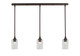 Toltec Lighting - 36-DG-3002 - Three Light Linear Pendalier - Stem - Dark Granite